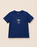 Catch the Light navy blue kids graphic t-shirt, print detail