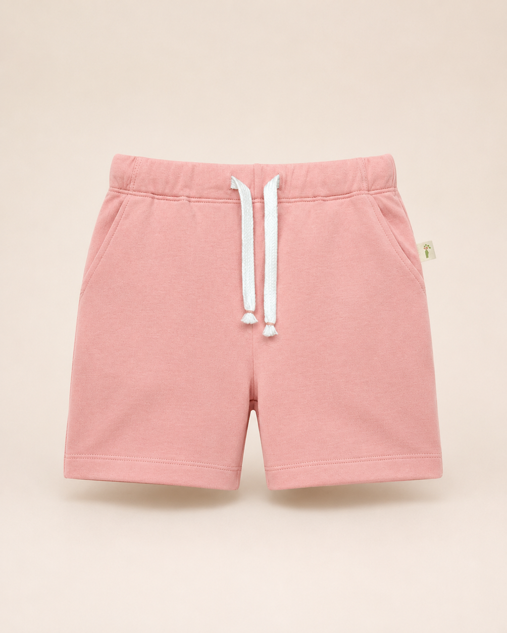 Coffee Brown Stargazer Telescope kids coord set, peach shorts detail