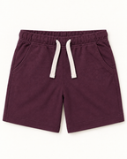 Coffee Brown Pocket Sunshine Kids Coord Set with Coffee Brown Shorts — Shorts front