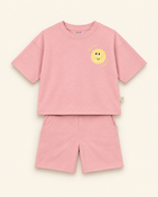 Peach Pocket Sunshine Kids Coord Set with Peach Shorts — Full coord studio
