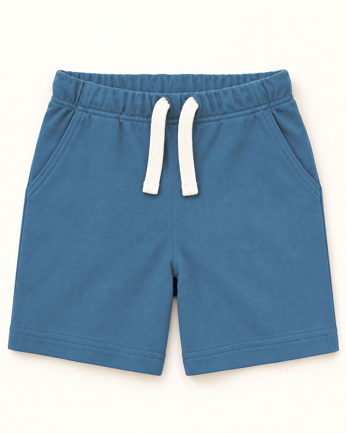 Teal Blue Planet Explorer Kids Coord Set with Teal Blue Shorts — Shorts front