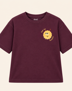 Coffee Brown Pocket Sunshine Kids Coord Set with Peach Shorts — T-shirt studio