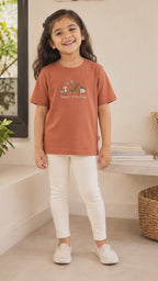 Today's Little Finds Teracotta Kids Graphic T-Shirt